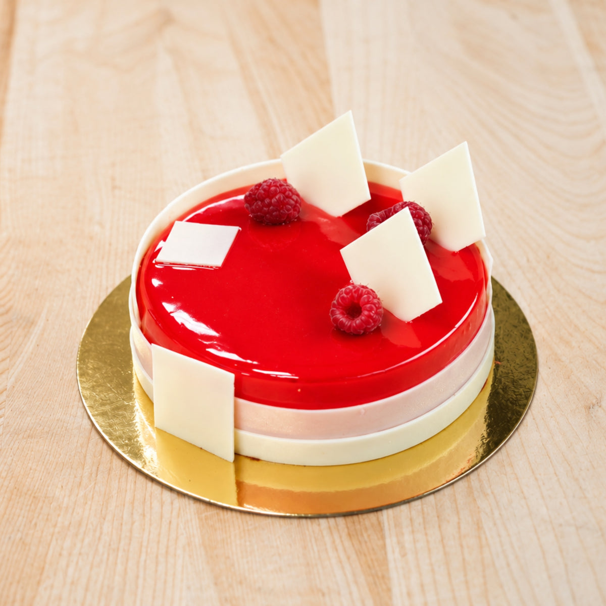 Gâteau à la mousse de framboise