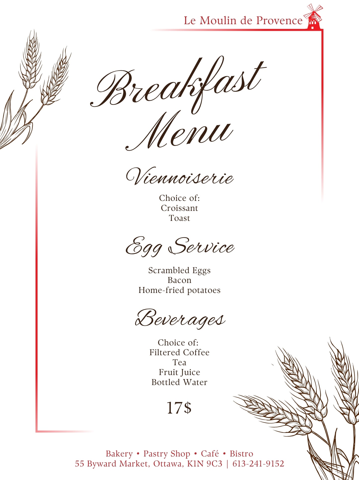 Catering Menu