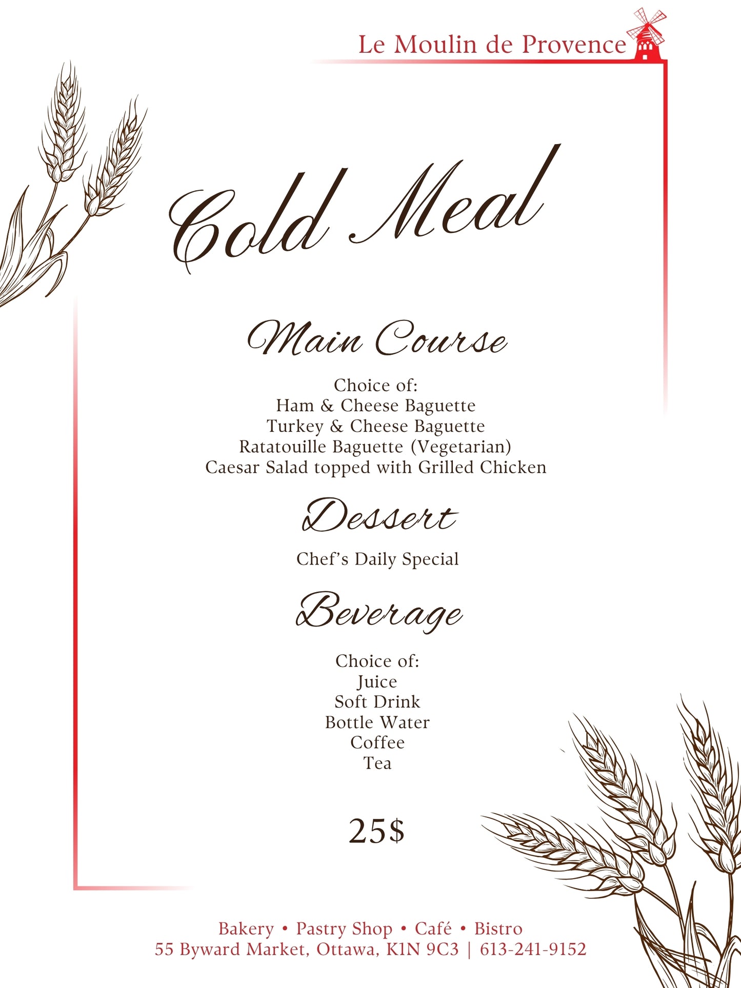 Catering Menu