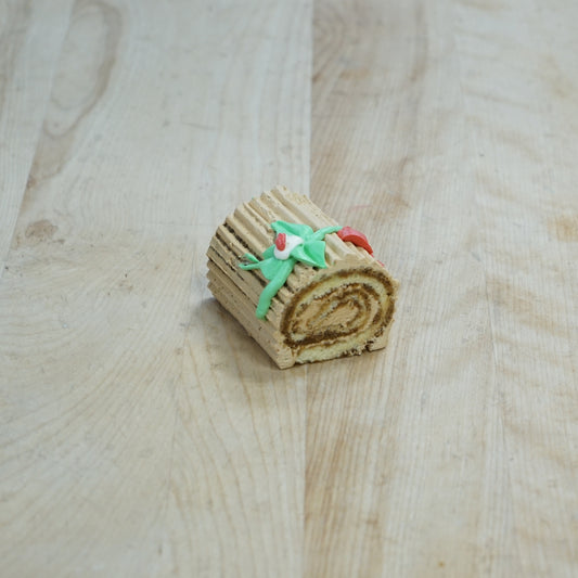 Mini Coffee Buttercream Yule Log