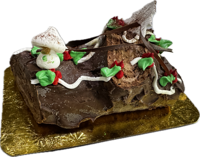 Chocolate buttercream Yule log