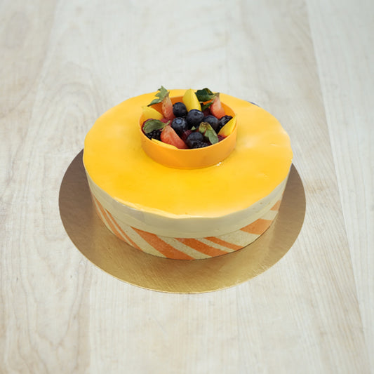 Gâteau à la mousse de mangue