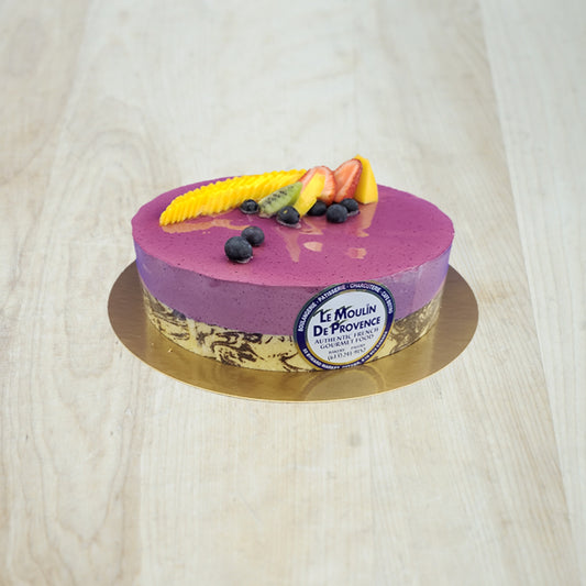 Gâteau à la mousse aux myrtilles
