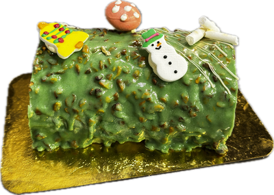 Pistachio Mousse Yule Log