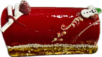 Red Berry Mousse Yule Log