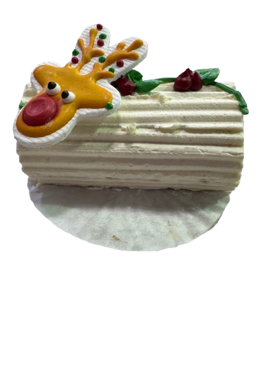 Mini Vanilla Buttercream Yule Log