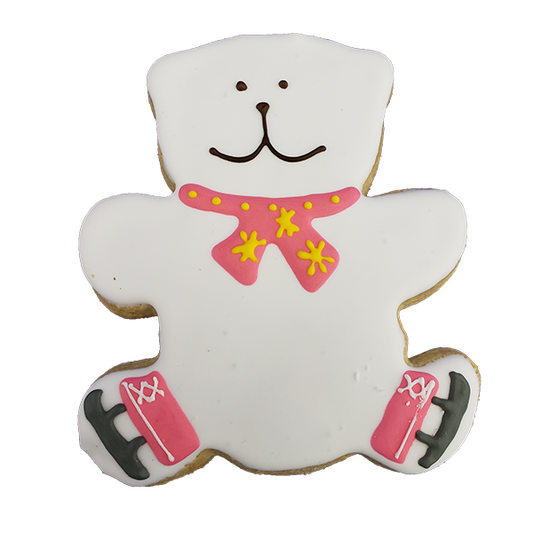 Skating Bear Cookie